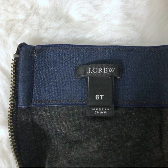 J. Crew Pixie High-Waist Pant in Stretch Ponte Charcoal Size 6 - Picture 7 of 9